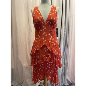 Kate Moss Topshop NWT Viscose Halter Petal Dress US 8 UK 12